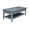 International Concepts Rectangle Spencer Coffee Table, 48 in W X 24 in L X 19 in H, Wood, Antique Washed Heather Gray OT105-8C - alternate 3